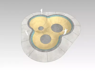 Bowl 03 - Clover - Skate Park 3D model