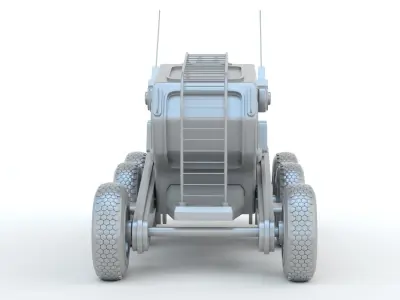 Sci-Fi Truck 3D print model