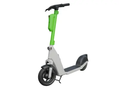 Electric city scooter for rent Low-poly 3D model
