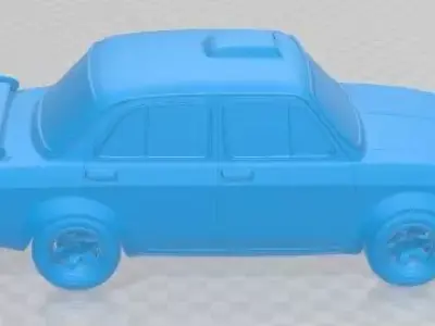 Seat 850 4 Doors Sport Cartoon Tuning Printable Car 3D print model