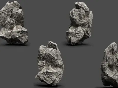Rock Collection 018 Low-poly 3D model