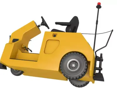 Electric Industrial Tugger 3D model