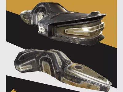 Sci-Fi spaceship  3D model purchase