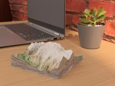  Workspace Setup with Laptop and Decor 