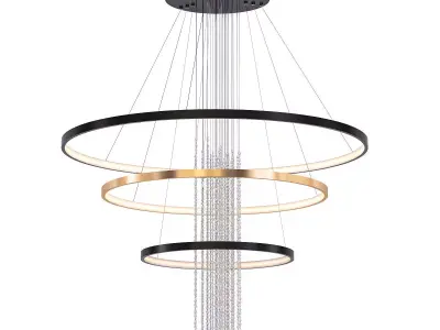 BONNET circular chandelier with lights 3D model