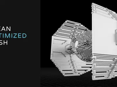 3D model VOXEL SPACESHIP Collection 6 3D model
