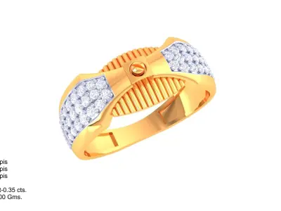 Women Ring  Render 3dm STL OBJ FBX Details 3D print model 143