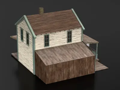 West Wild Home 10 Low-poly 3D model