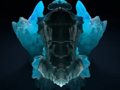 Ice Elemental Free low-poly 3D model