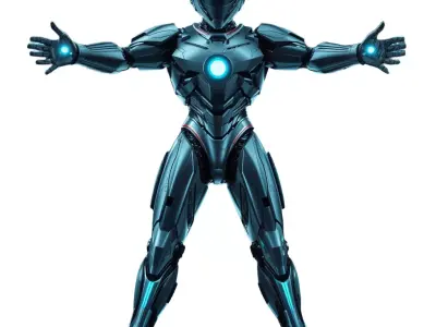 Futuristic Cyber Suit model pack Low-poly 3D model