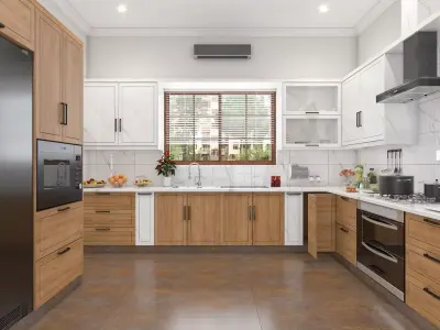 Modren Kitchen Low-poly 3D model