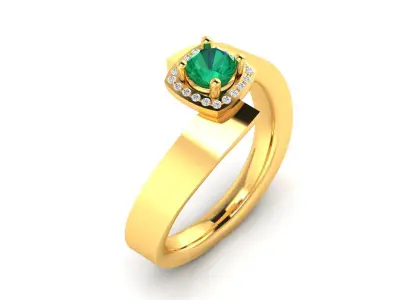 Women Ring 3D print model 57