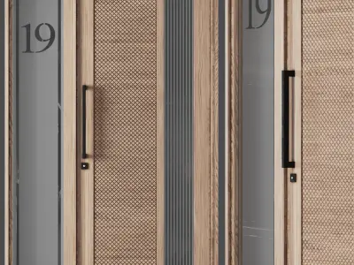 Entrance Door Set 01 3D model