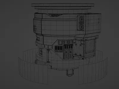 Cyberpunk 2077 TV Hologram 3D model