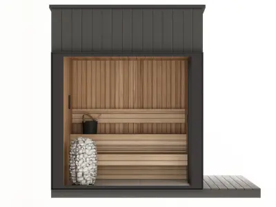 Sauna and Accessories 3D model