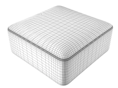 99 Poufs Square 3D model