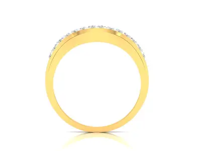 Solitaire Engagement Wedding Diamond Ring 3D print model 5