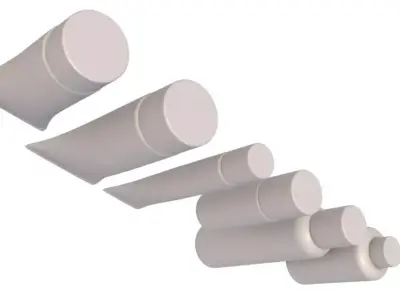 Cosmetic containers 3D model