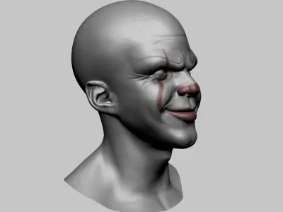 Pennywise Head A 3D model