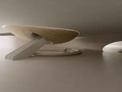 Futuristic Organic Architecture Interior 3D model