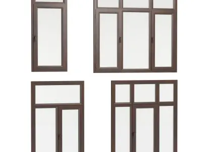 Plastic windows collection 3D model