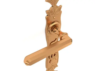 Door handle Free 3D model buy