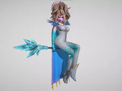 Krystalinda - Dragon Quest Monsters - All Animations Included Low-poly 3D model