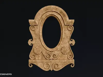 French Dormer Window Low-poly 3D model