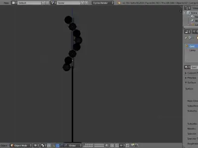 Unique flow lamp 3D model