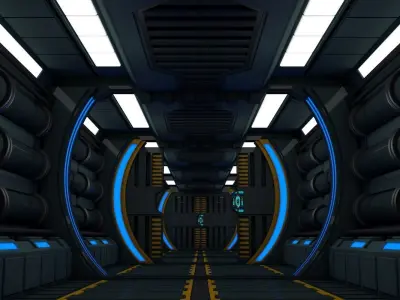 Sci Fi Corridor 3D model