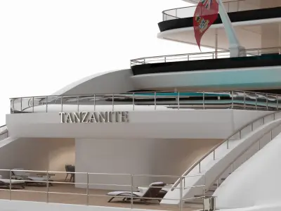Tanzanite Superyacht 3D model