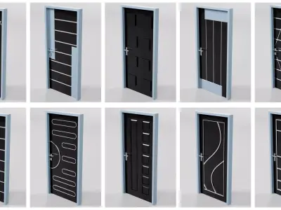 Doors Bundle CG3 3D model