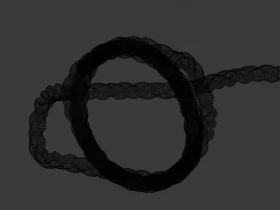 Rope Pile Low-poly 3D model