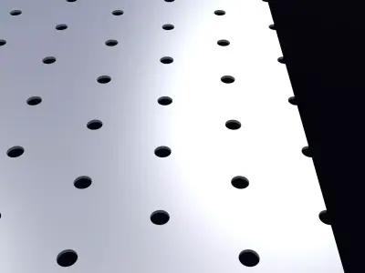 Perforated panel with 4 percent opening 25O91 3D model