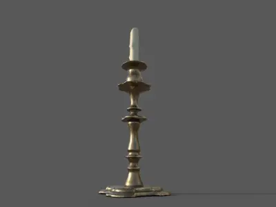 Candle Stand  3D model Low-poly 3D model