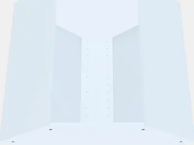 METOD Corner wall cabinet frame Low-poly 3D model