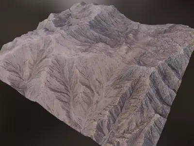 Arid Landscape 3 - Scan 3D model