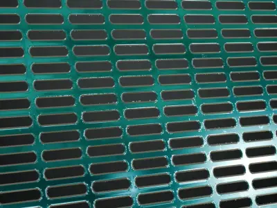 Blueish Transparent Metal Grill Material PBR Seamless Texture