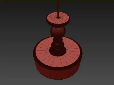 suspended Melina light Free 3D model