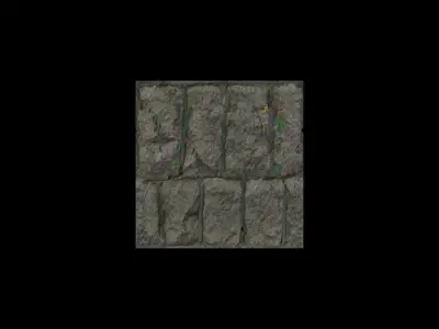 Stone Wall 3D model
