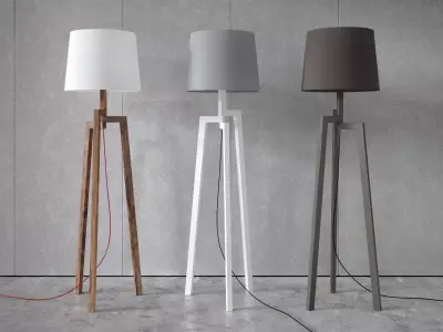 Stilt Floor and Table Lamps 3D model