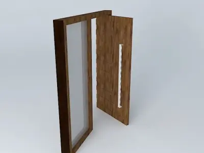Gate entrance open Free 3D model