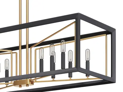 Sable Point Linear Pendant by lightology 3D model