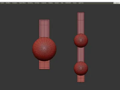 LEEN SCONCE Low-poly 3D model