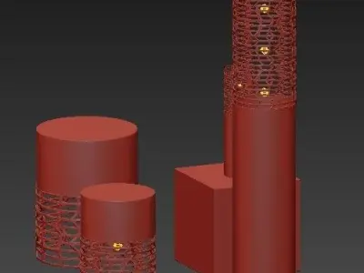 Pvc Pipe Lamp Lamp 3D model