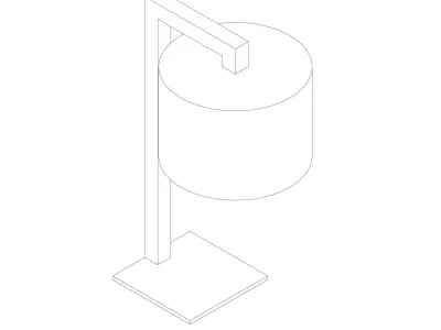 Modern Table Lamp Design 3D model purchase