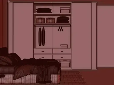 Interior scene Bedroom  3D model