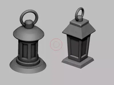 All types of light 3D print model