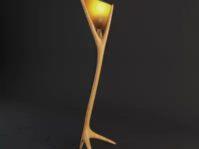 The Monk Handmade Floor Lamp 3D model