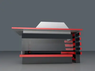 Coffee Kiosk Free low-poly 3D model